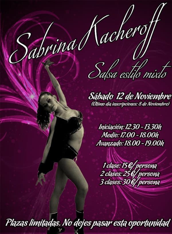 II Masterclass Pasos Libres de Salsa con Sabrina Kacheroff