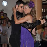 Exhibición de bailes de salon en Calatorao