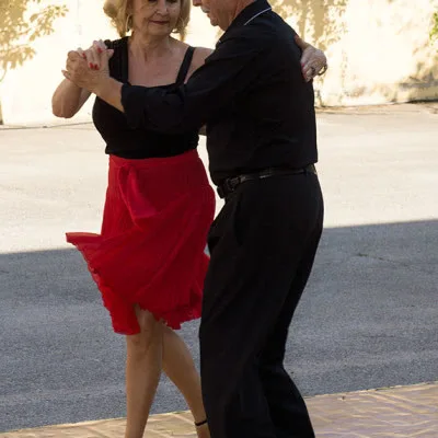 Exhibición de Milonga de Escuela de Baile el Almacén en Zaragoza