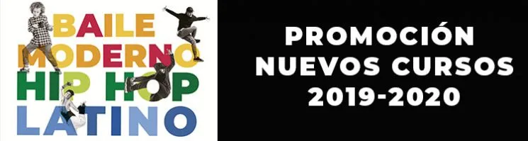 Promoción Cursos de Danzas Urbanas, Baile moderno y Baile Latino para niños.
